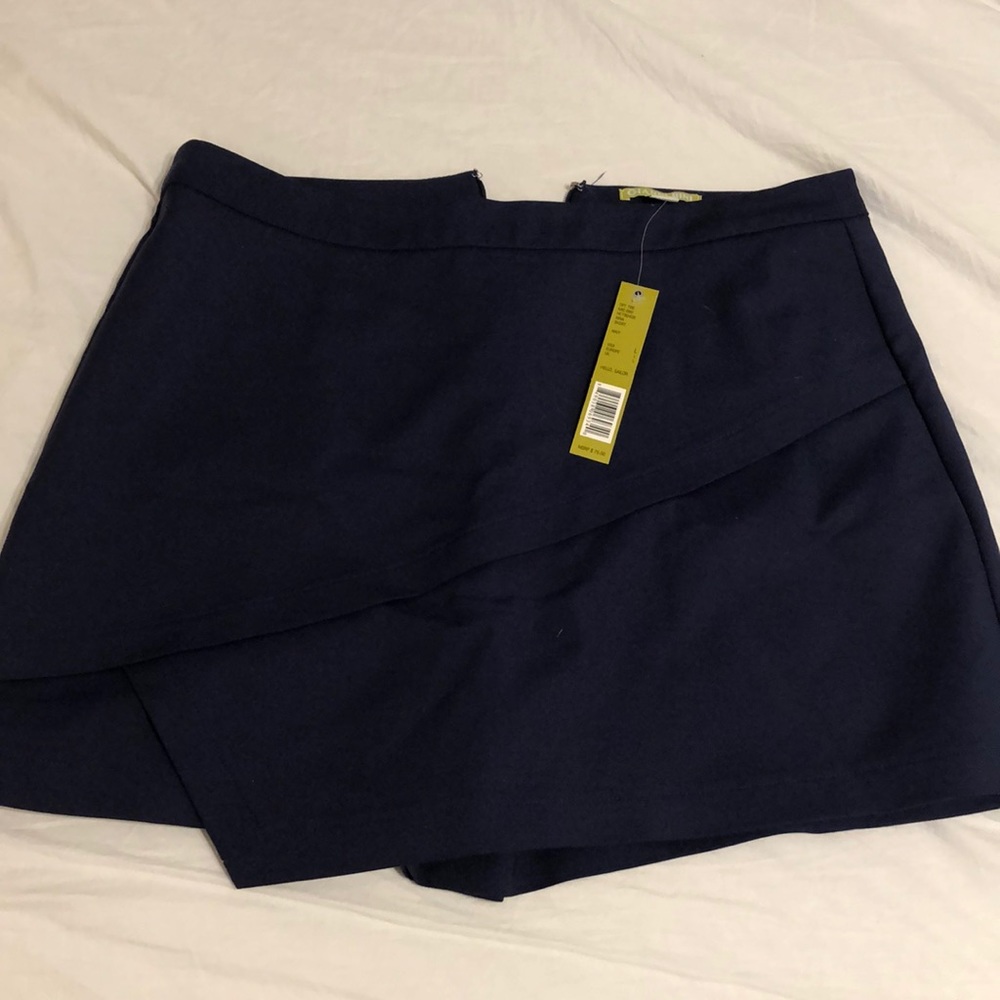 Navy Wrap Skort